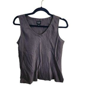 Eileen Fisher Gray Silk Tank Top Size Mp